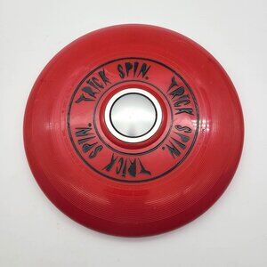 Vintage Ultra Sports Inc Red Trick Spin Flying Disc Ball Bearing Frisbee